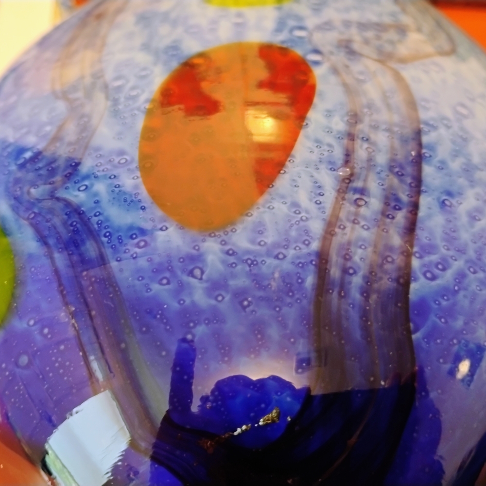 Colorful Art Glass Vase - Picture 8 of 10